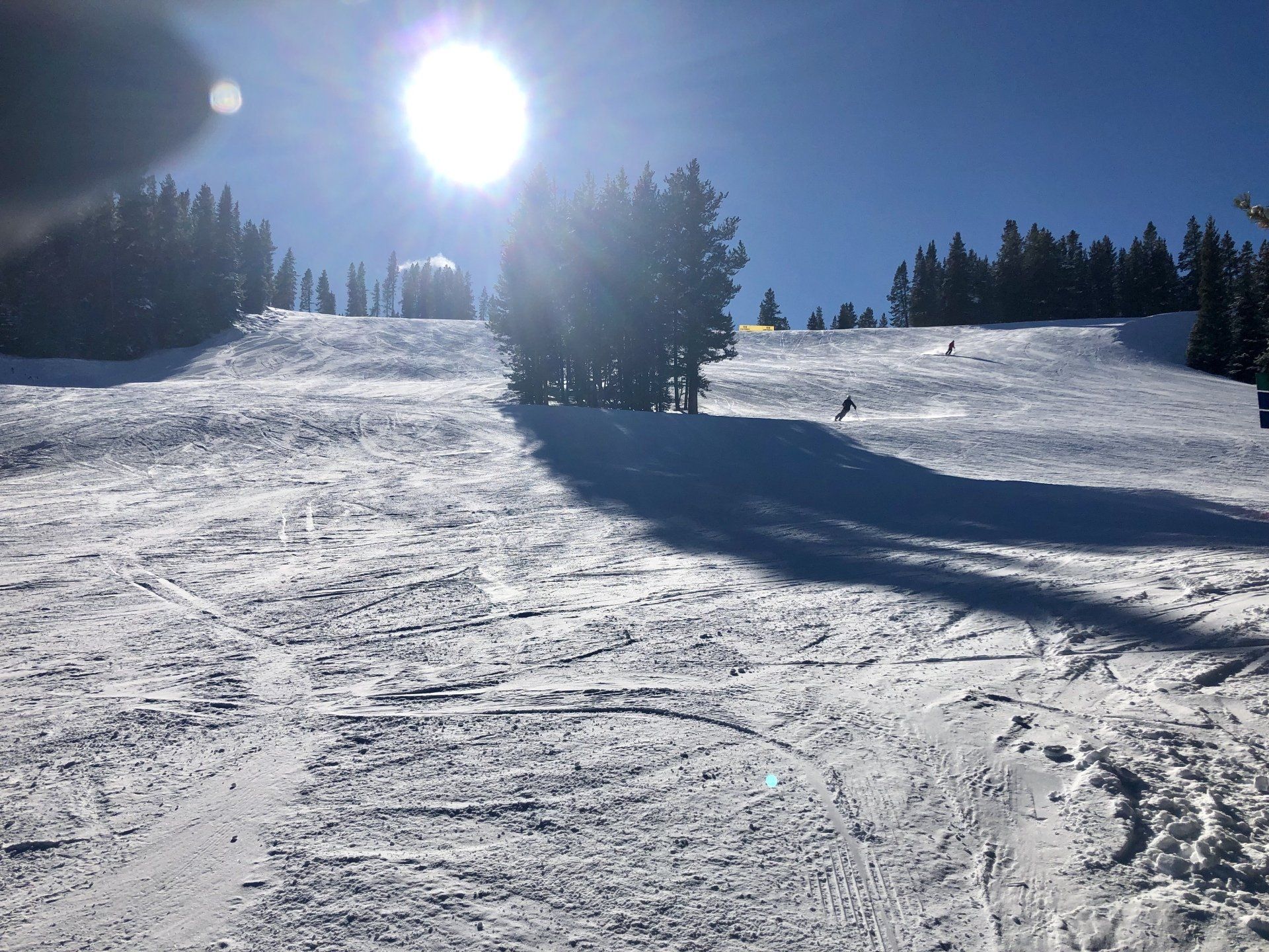 Wide open ski trail in Breckenridge, CO.