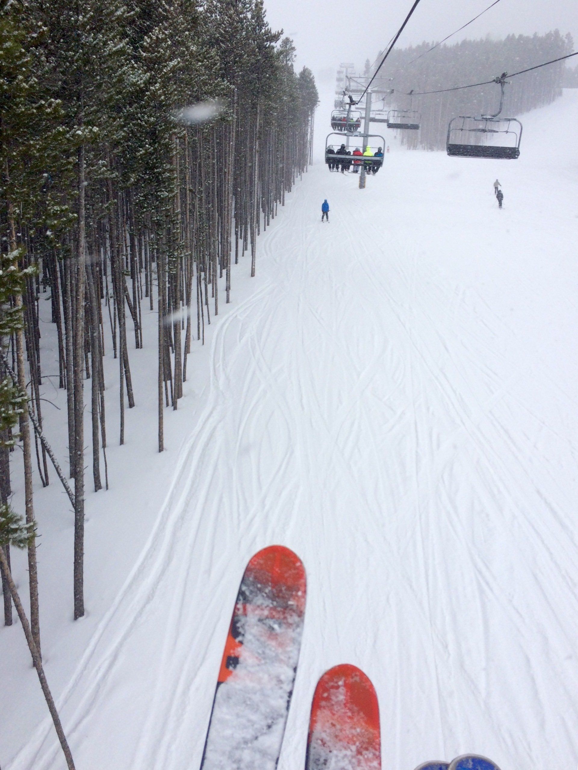 Skiing in Breckenridge, CO.