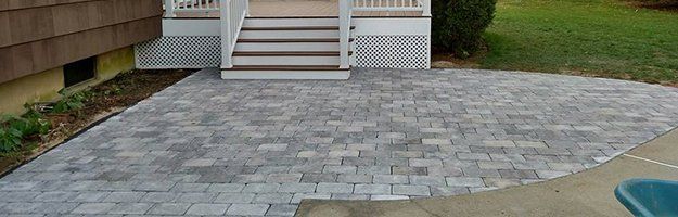 Paved patio