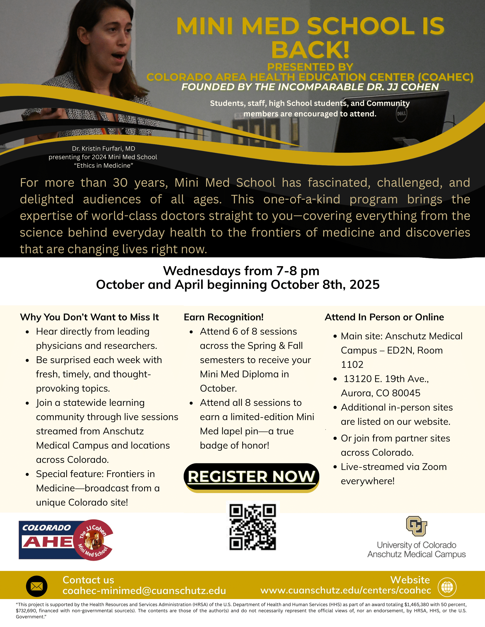 Flyer for Mini Med School