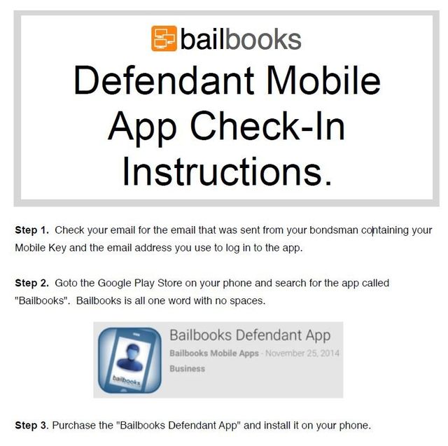 Bail Status CheckIn 2nd Chance Bail Bond