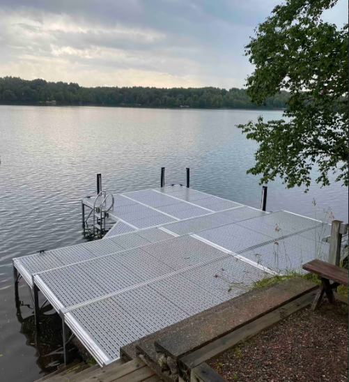 Dock in the middle of a lake