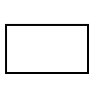 Black outlined rectangle on a white background.