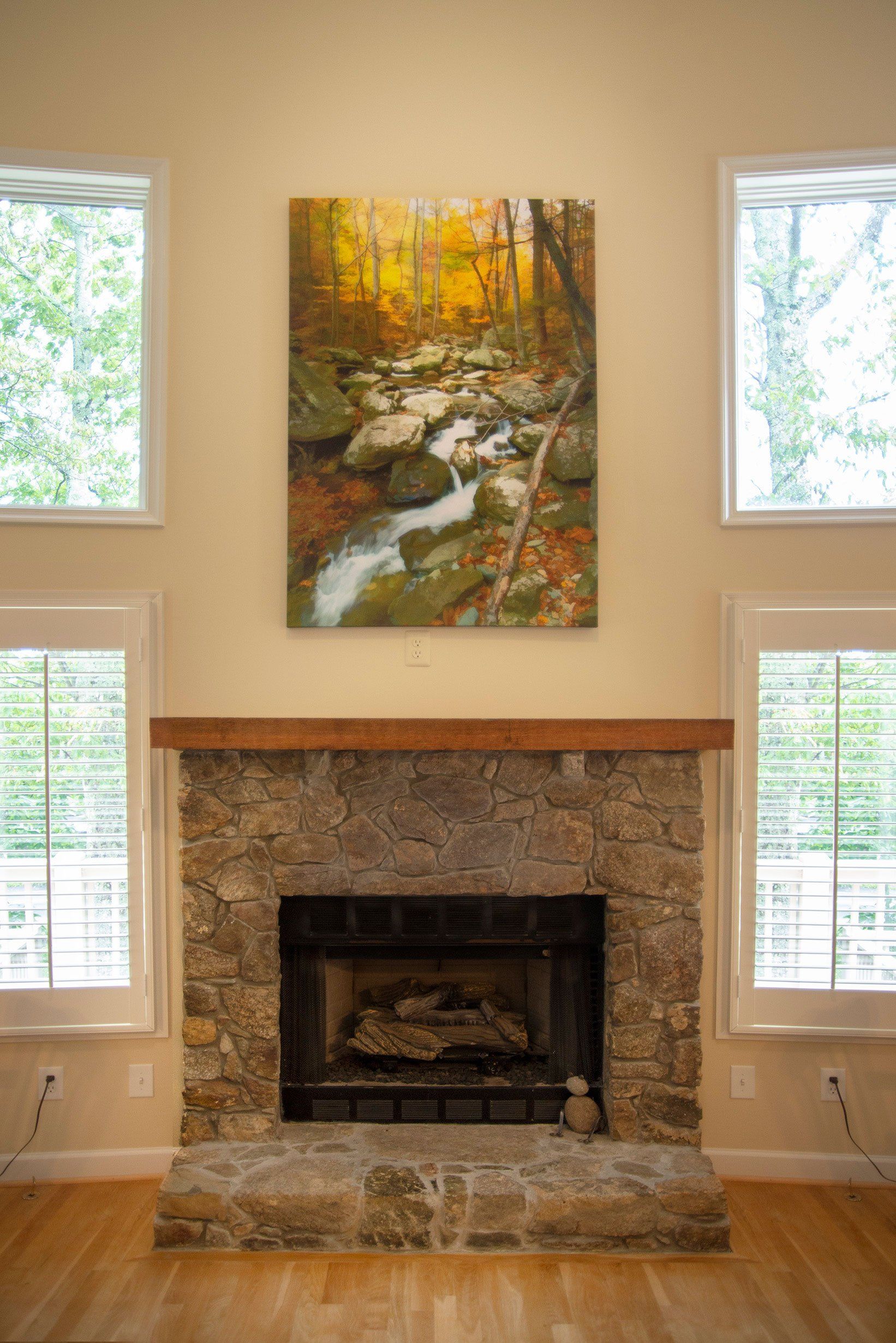 framed photos inside a home