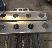 Metal cuts using water jet