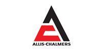 Allis-Chalmers logo: Black and red stylized 
