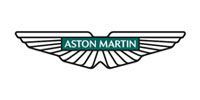 Aston Martin logo: green rectangle with the words 