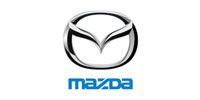 Mazda logo: a stylized wing-like shape within a circle, above the word 