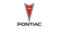 Pontiac logo with a red arrowhead and a white cross, the word 