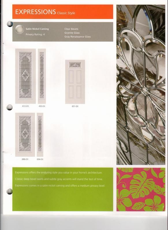 A brochure with a picture of a door and the words expressions.