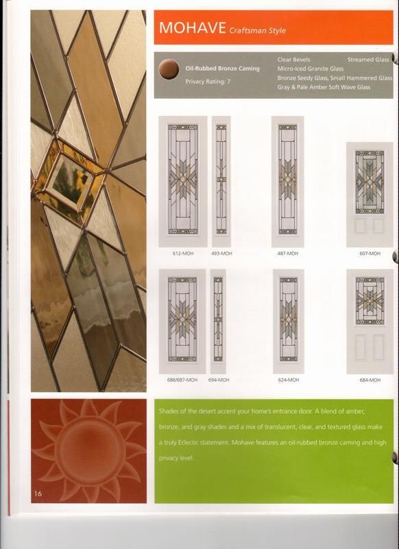 A brochure for Mohave stained-glass doors.