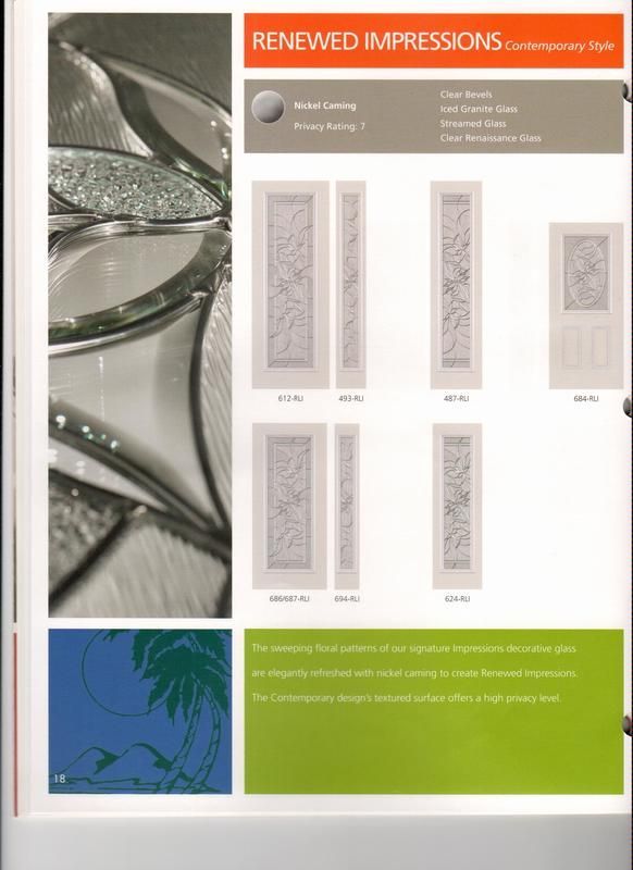 A brochure with a picture of a broken glass and the words renewed impressions.