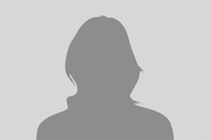 Gray silhouette of a person on a light gray background