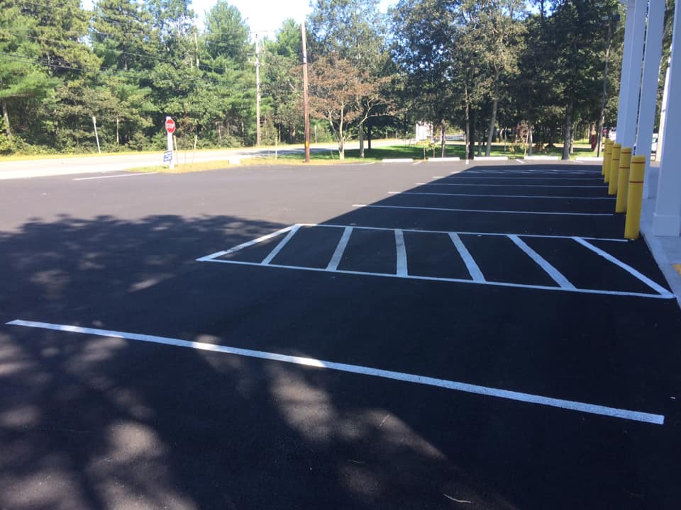 Asphalt parking lot