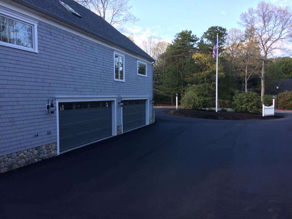 Residential asphalt driveway