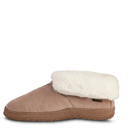 Old Friend Footwear - 441120 - Women's Sheepskin Ankle Boot - Chestnut / White Fleece