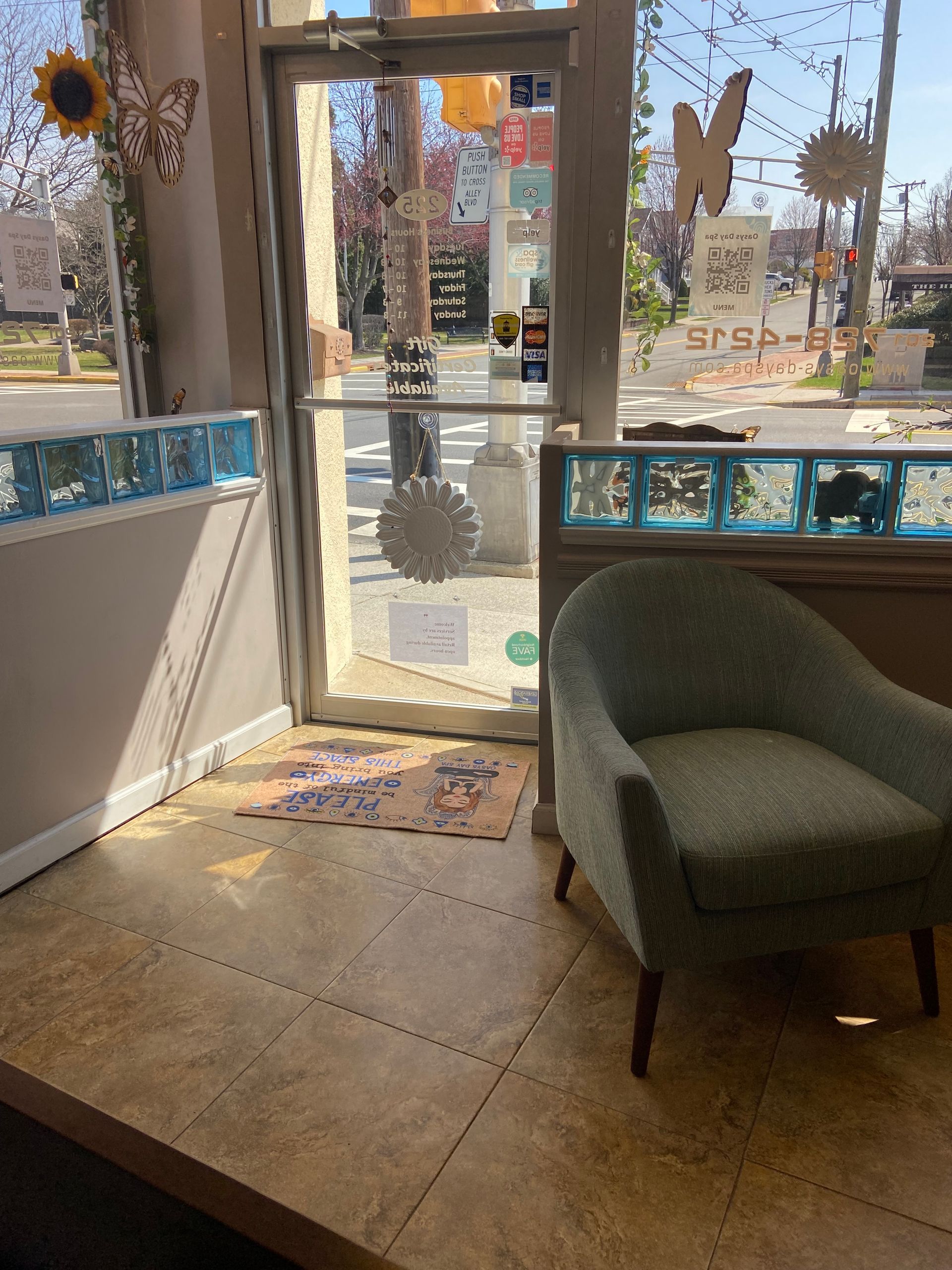  A calm space where light pours in and your body begins to let go. 