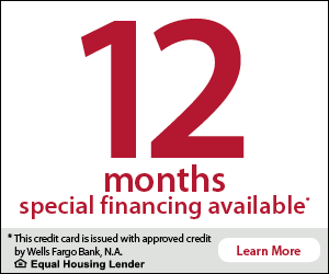 12 Months Special Financing Available