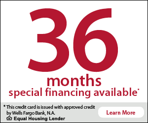 36 Months Special Financing Available
