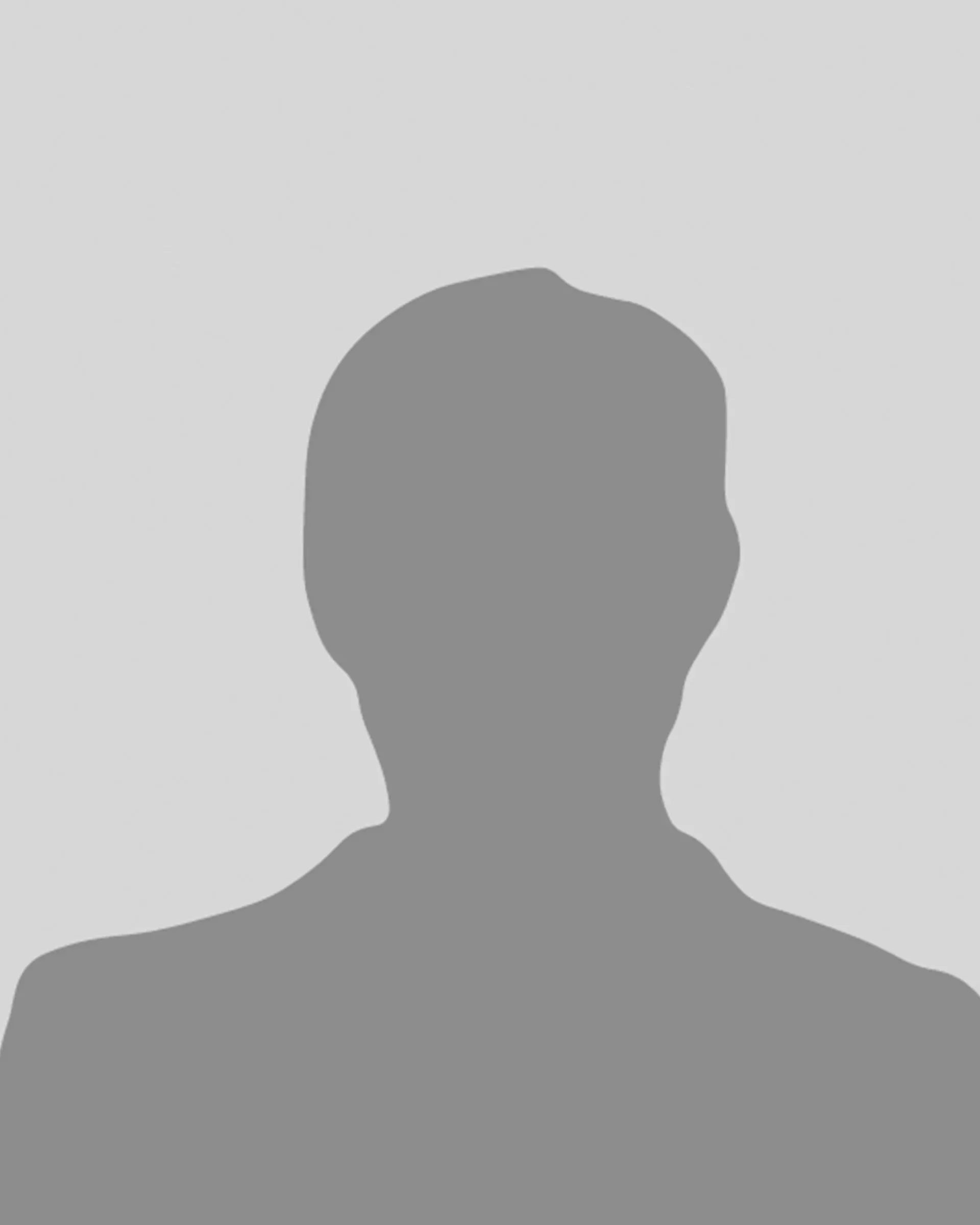 Gray silhouette of a person on a light gray background