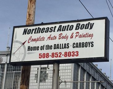 Northeast auto body sign