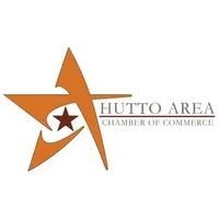 Hutto Area Chamber of Commerce logo with orange star and brown text