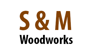 S and M Woodworks logo