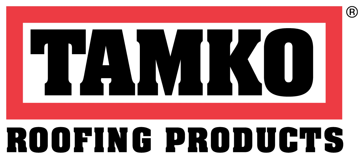 Logo for Tamko Roofing Products: black text