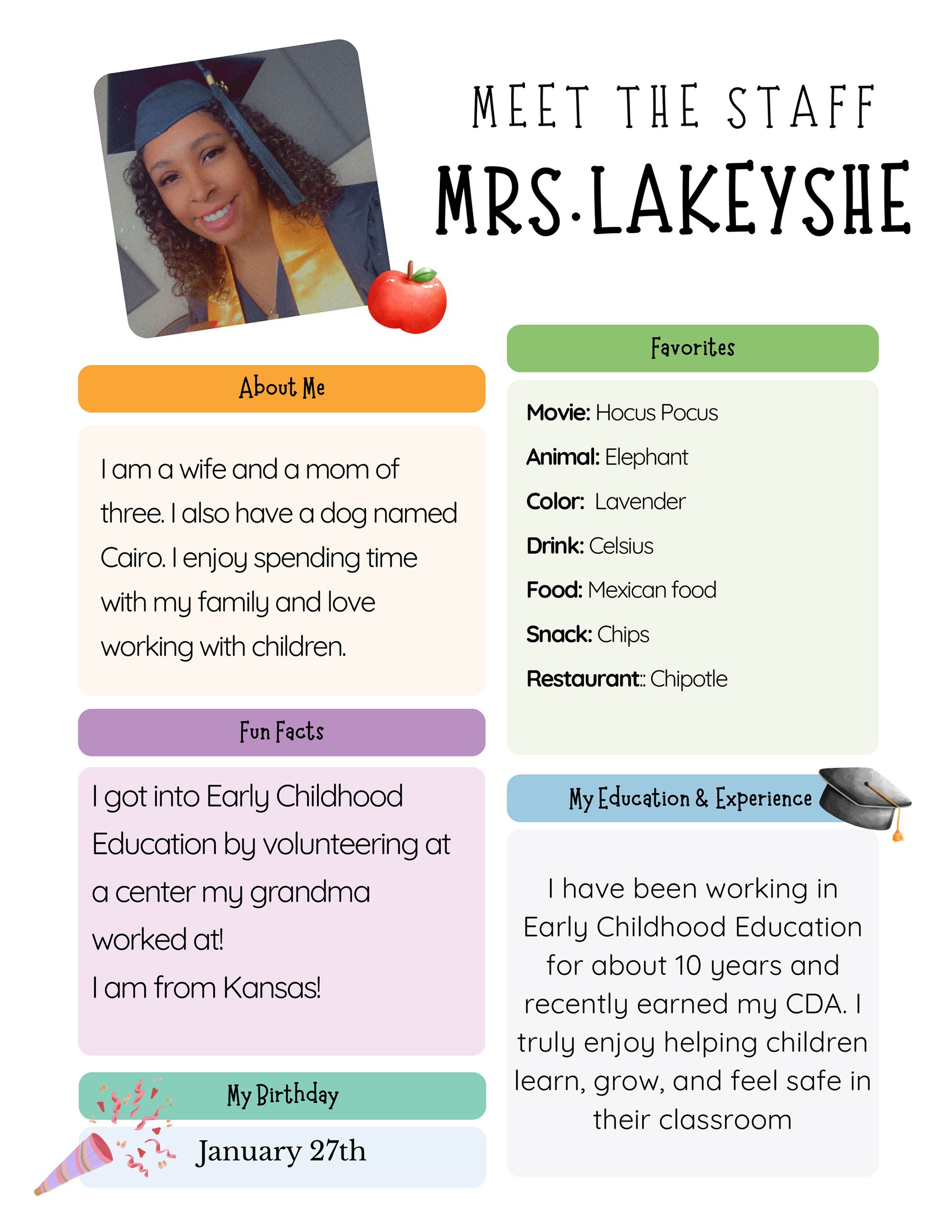 Mrs. Lakeyshe