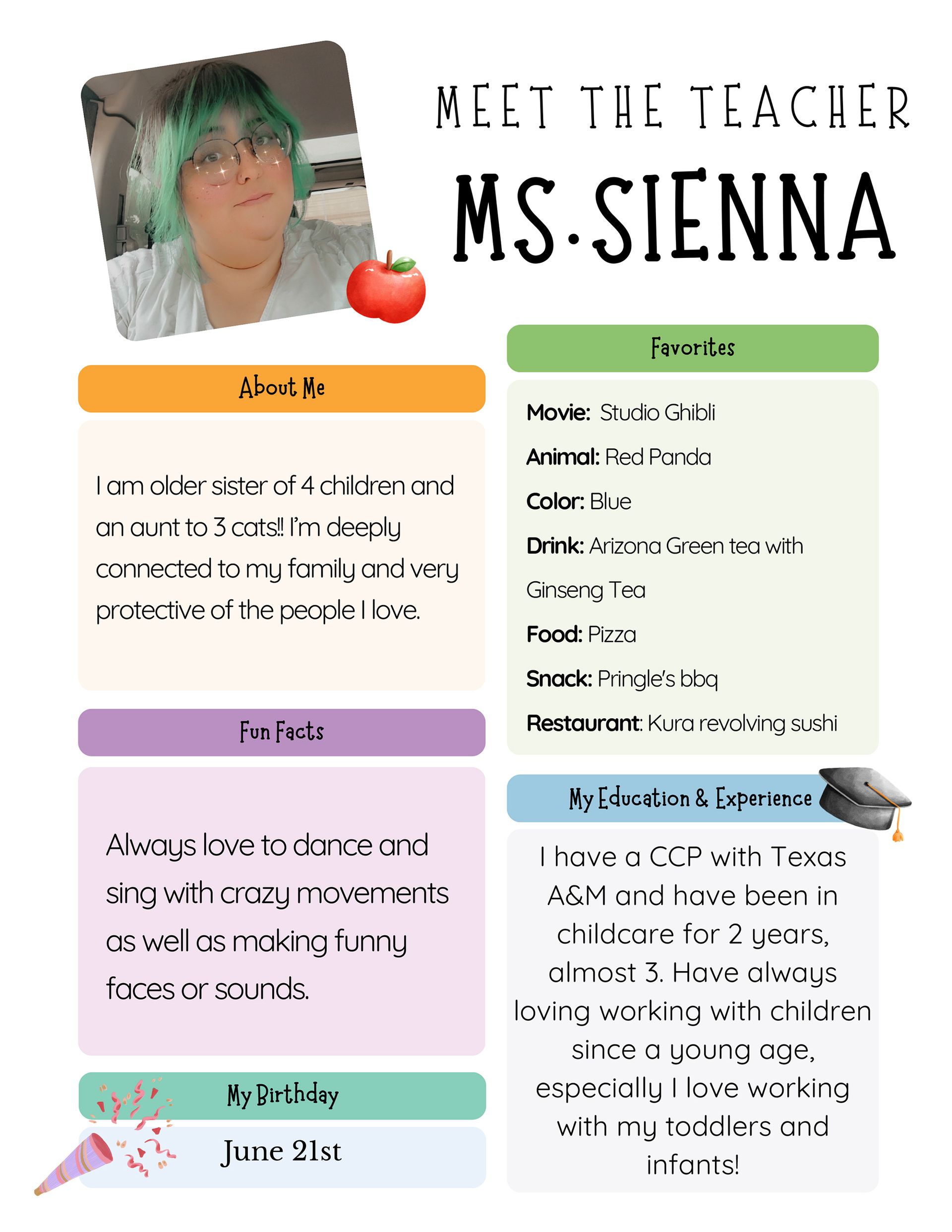 Ms. Sienna