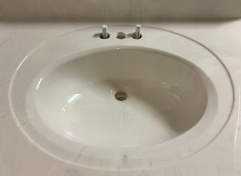 Recessed Oval vanity sink
