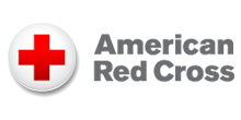 The american red cross logo is a red cross in a white circle.