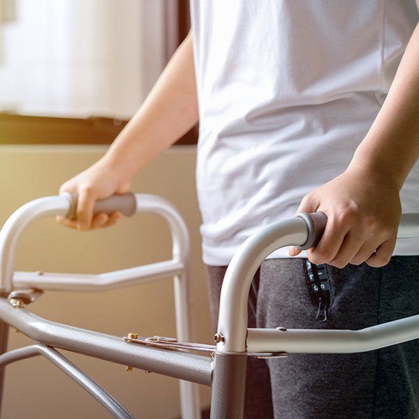 Person using a walker