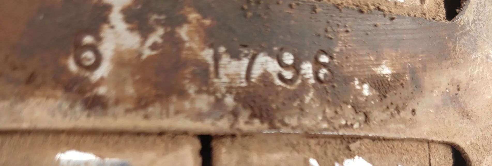 Close-up of weathered metal surface