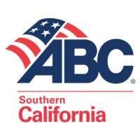 ABC Associated Builders and Contractors Southern California logo in blue, red, and white