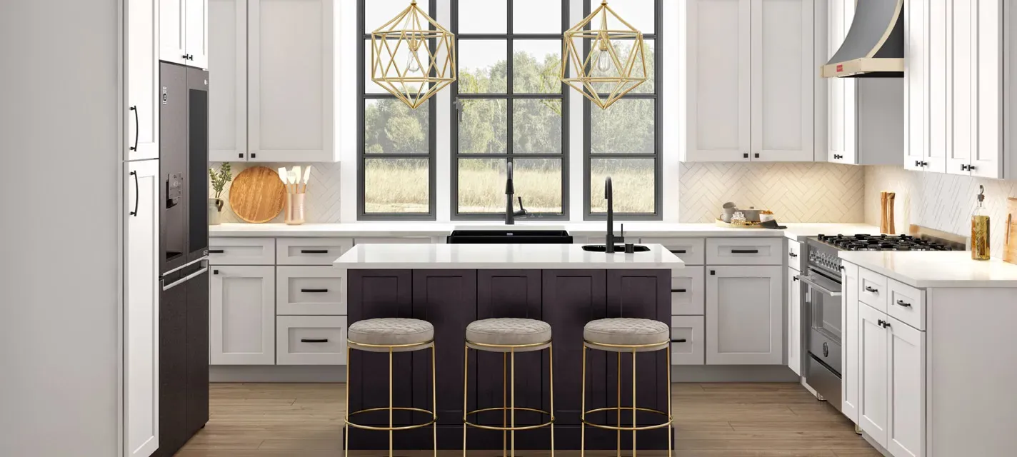 Modern kitchen with island