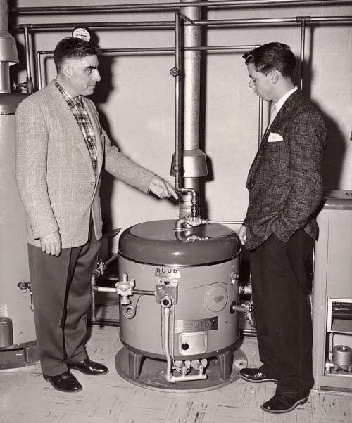 two men and boiler