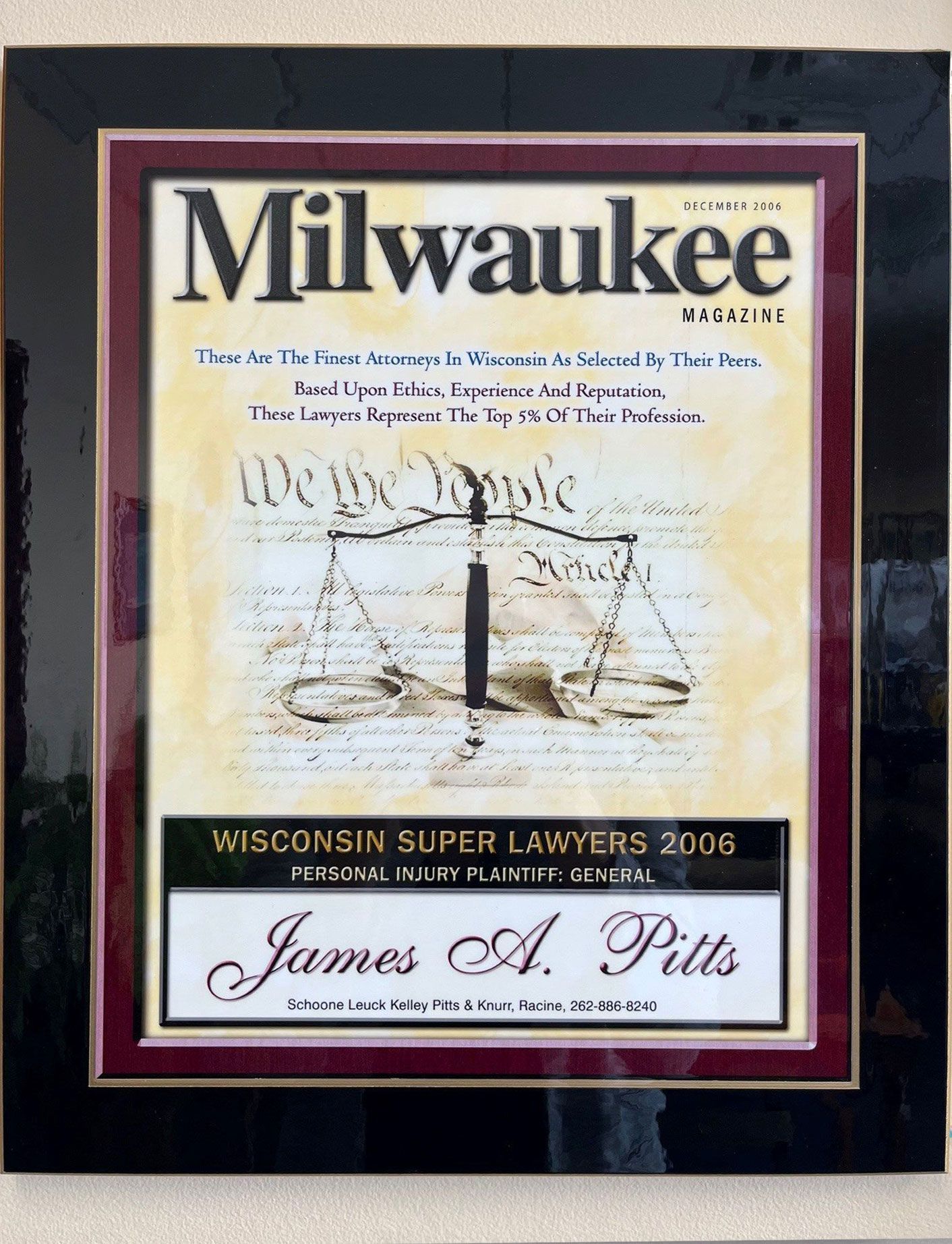 Wisconsin Super Lawyers 2006 - James Pitts