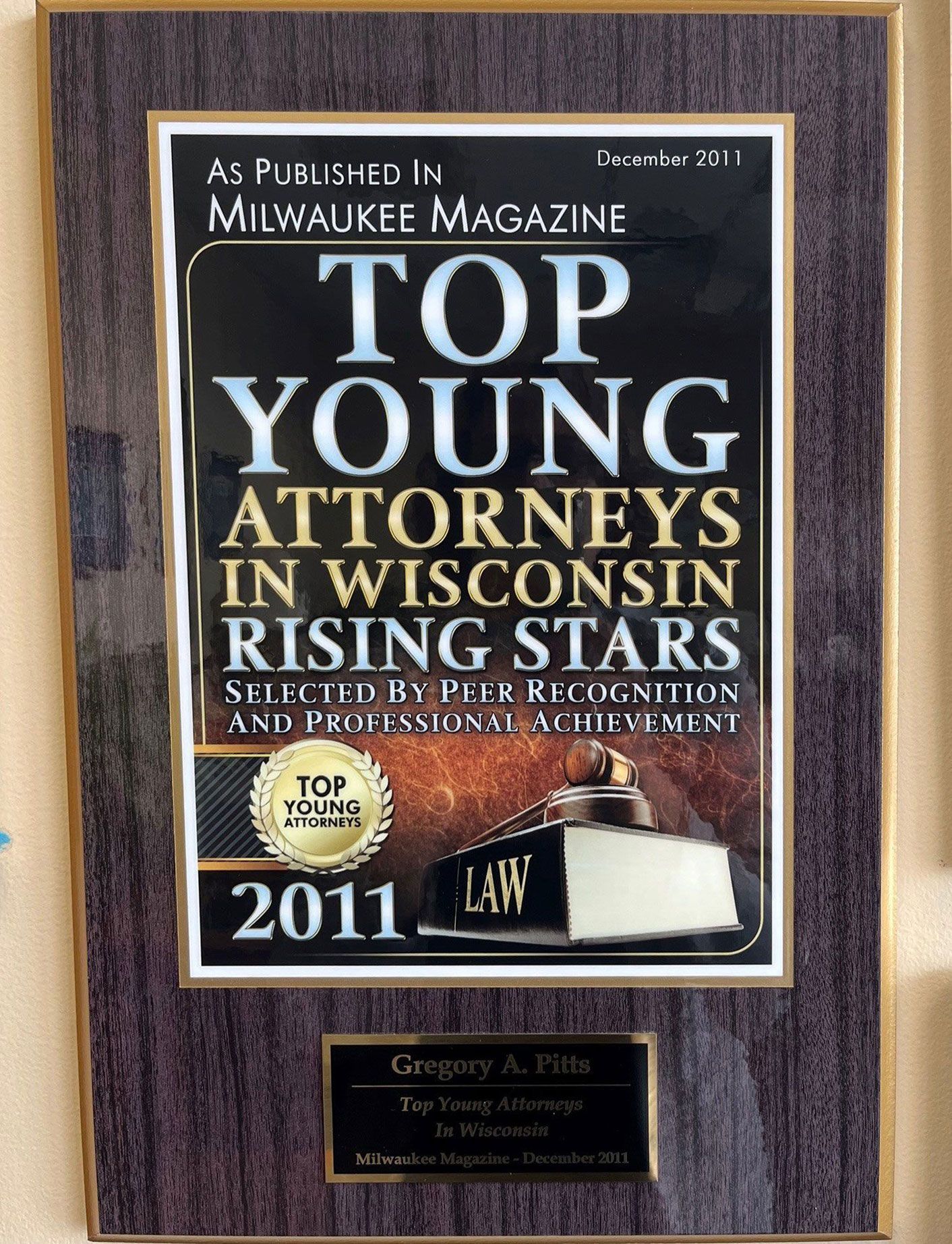 Top Young Attorneys in Wisconsin 2011 - Gregory Pitts