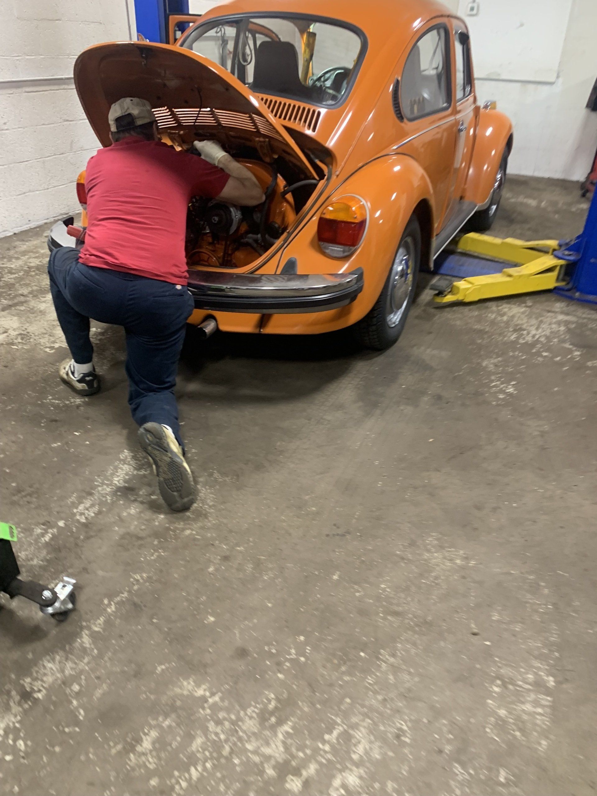 Orange VW - Engine Service