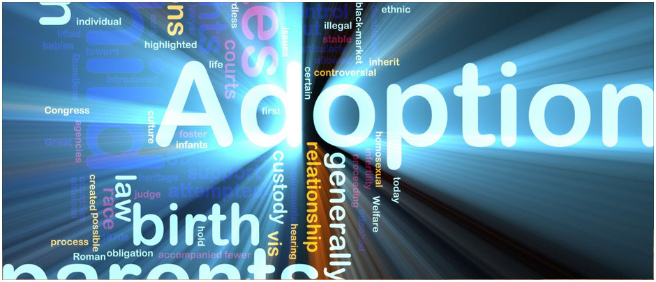 Adoptions word collage