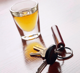 alcoholic drink and keys