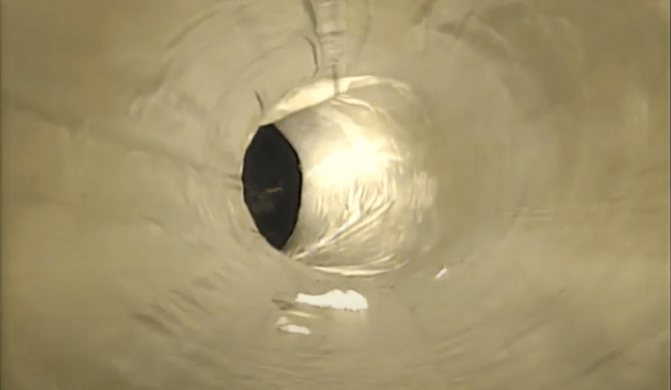 View of inside of pipe