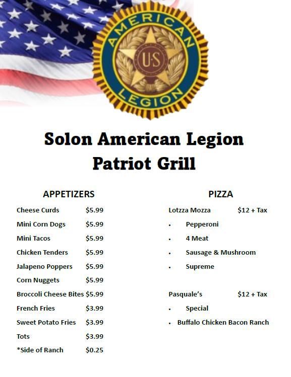 Solon American Legion Patriot Grill