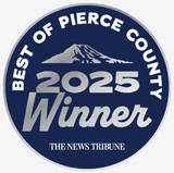Best of Pierce County 2025 Winner badge from The News Tribune