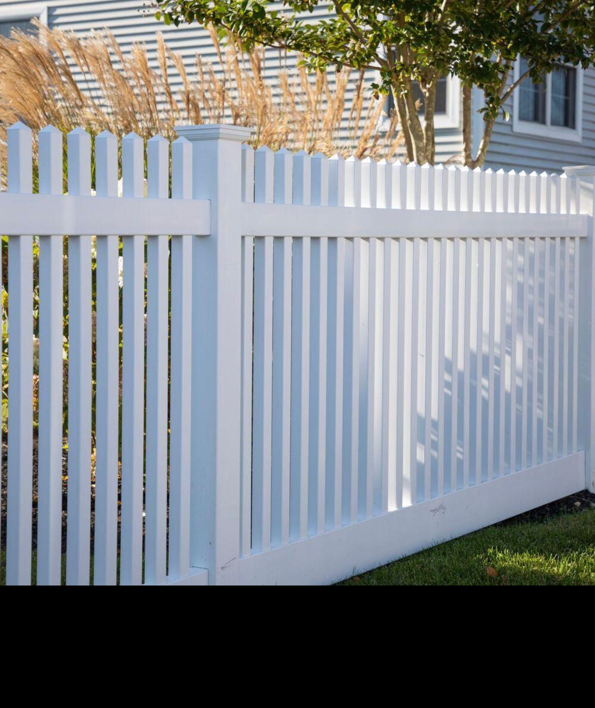 white fences
