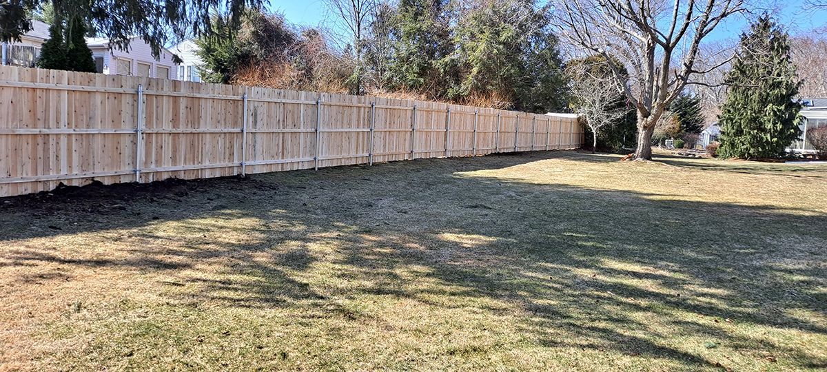 wood on steel fence