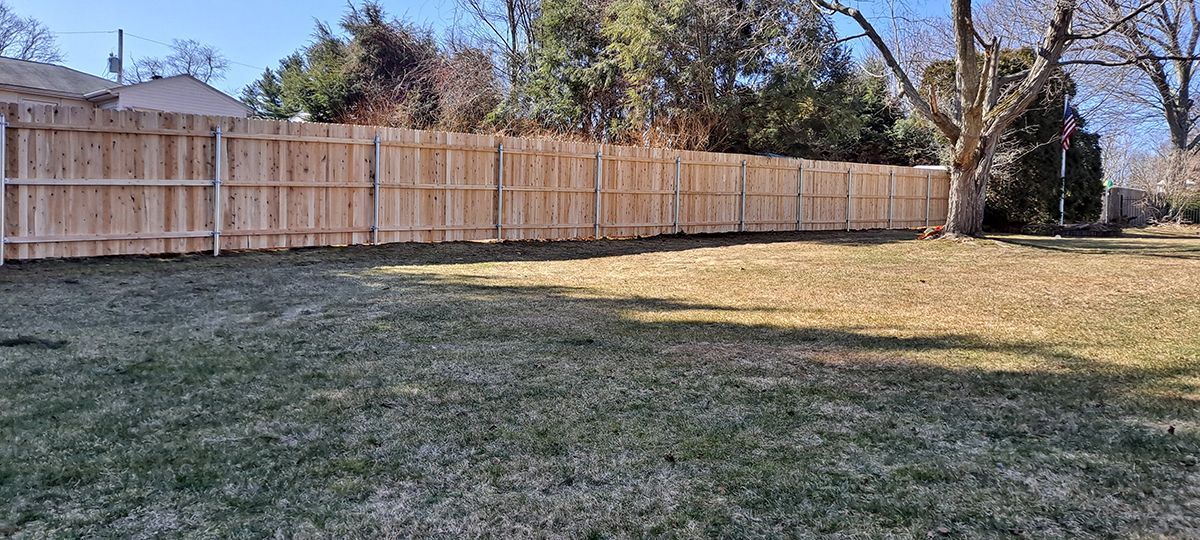 wood on steel fence