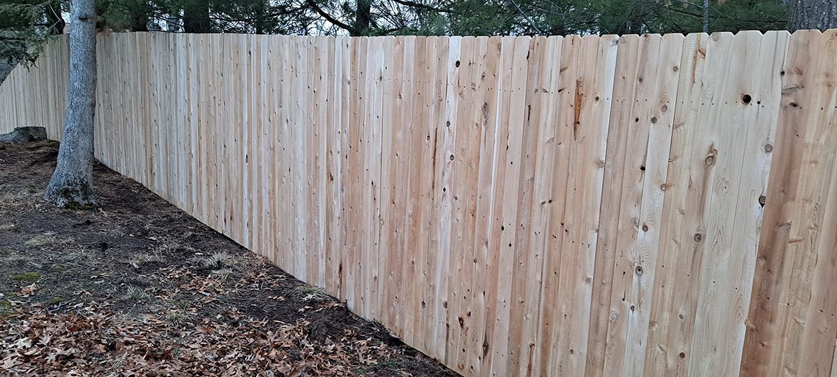 wood on steel fence
