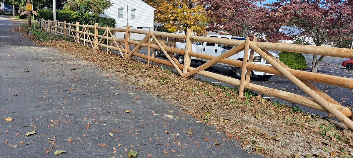 wood on wood fence